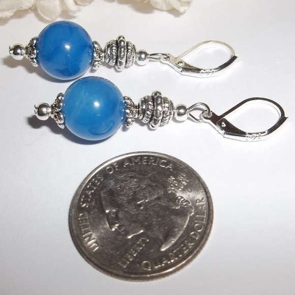 Earring, Dangle Earring, Blue Earrings, Blue Earring, Earring, Earring, NWT 7841 - Picture 5 of 8